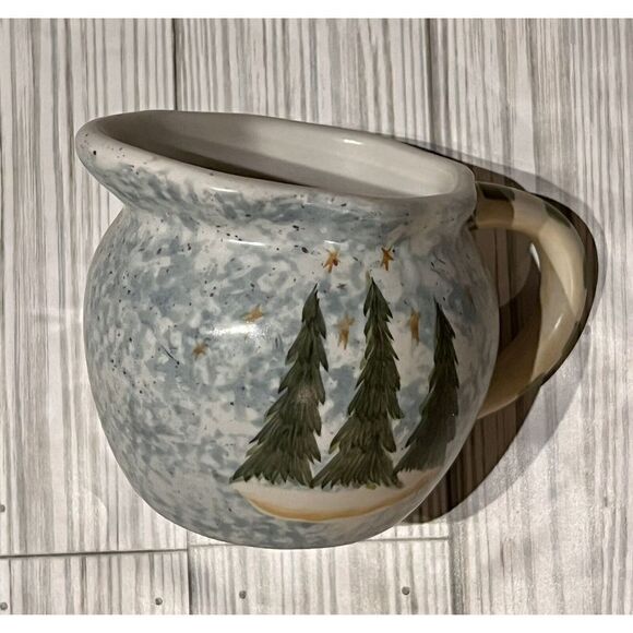 Nantucket Angie Anderson Christmas Teapot Set Farmhouse Cottagecore Cream Sugar - Picture 4 of 13